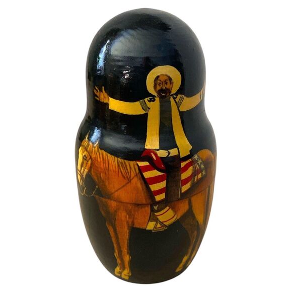 Yakov Smirnoff Nesting Dolls: Hand-Painted USSR Satire, Limited Edition - Picture 9 of 11